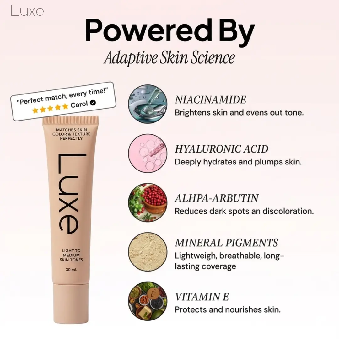 Luxe | Color Changing Foundation Darker Shades - Image 3